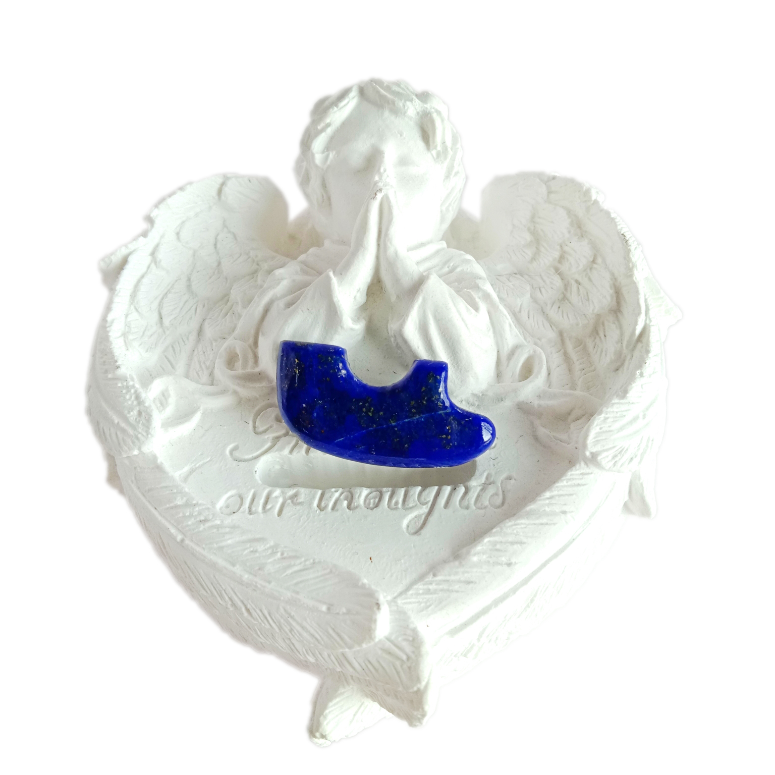 Prirodni plavi lapis lazuli ručno rezbareni dragi kamen za nakit 14