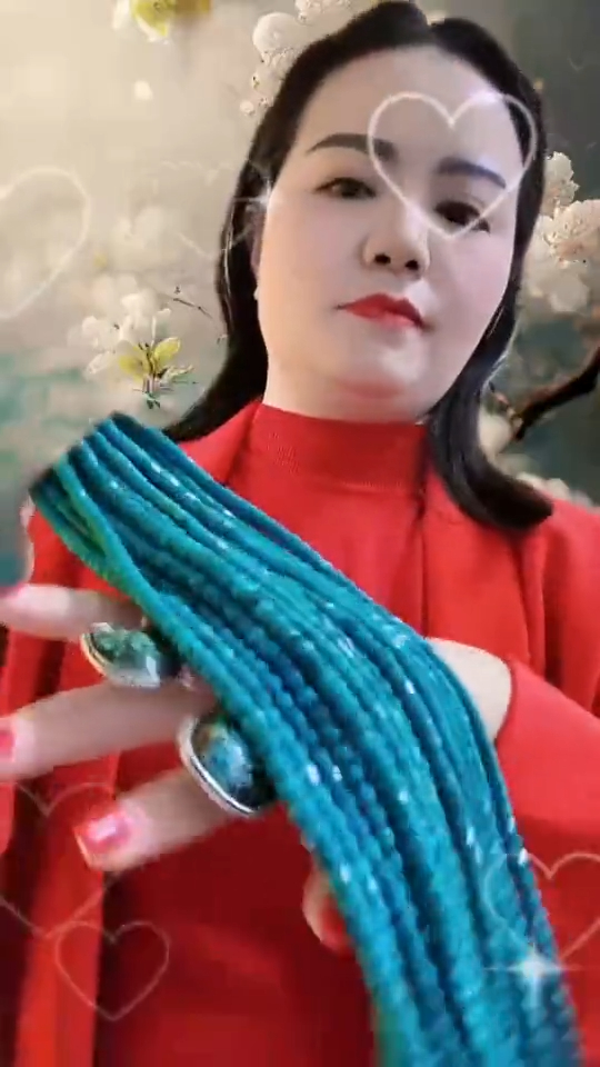 Kwa kawaida kupita GIA mtihani halisi turquoise faceted rondell shanga molekuli 12