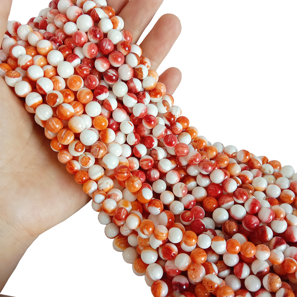 Prirodne, glatke okrugle okrugle kamenice od bodljikave kamenice od 7 mm 14