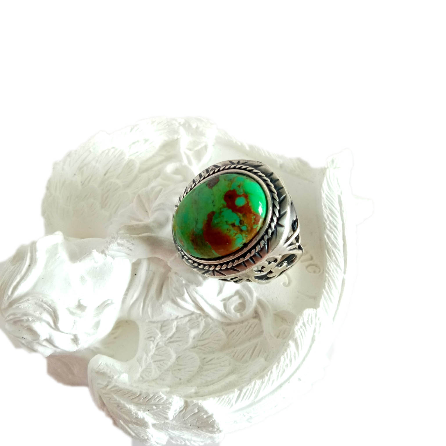 925 Sterling Silver Genuine Turquoise Ring  Boho Turquoise Ring  Turquoise Ring 15