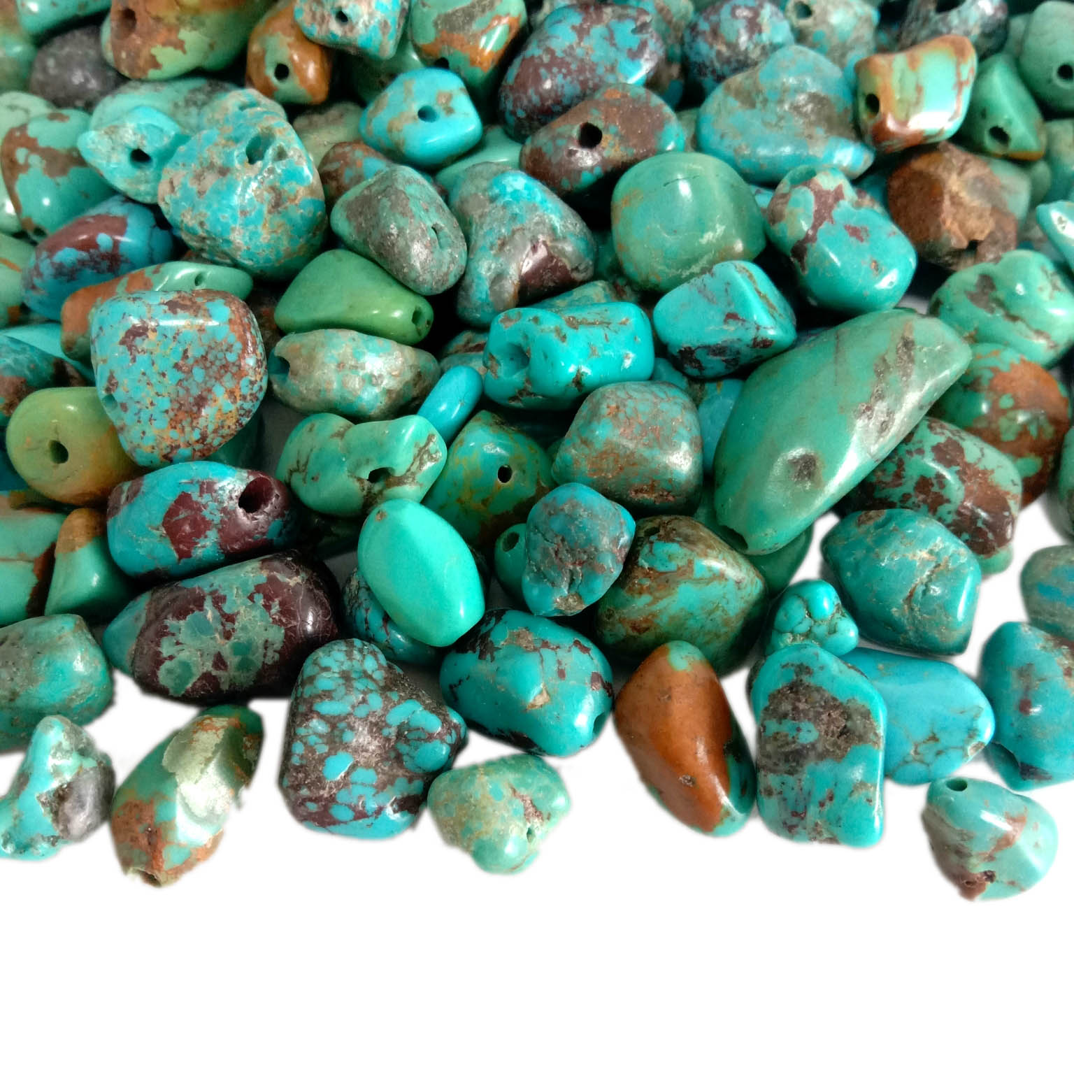 Pietre preziose naturali sfaccettate Perle di pietra turchese 17