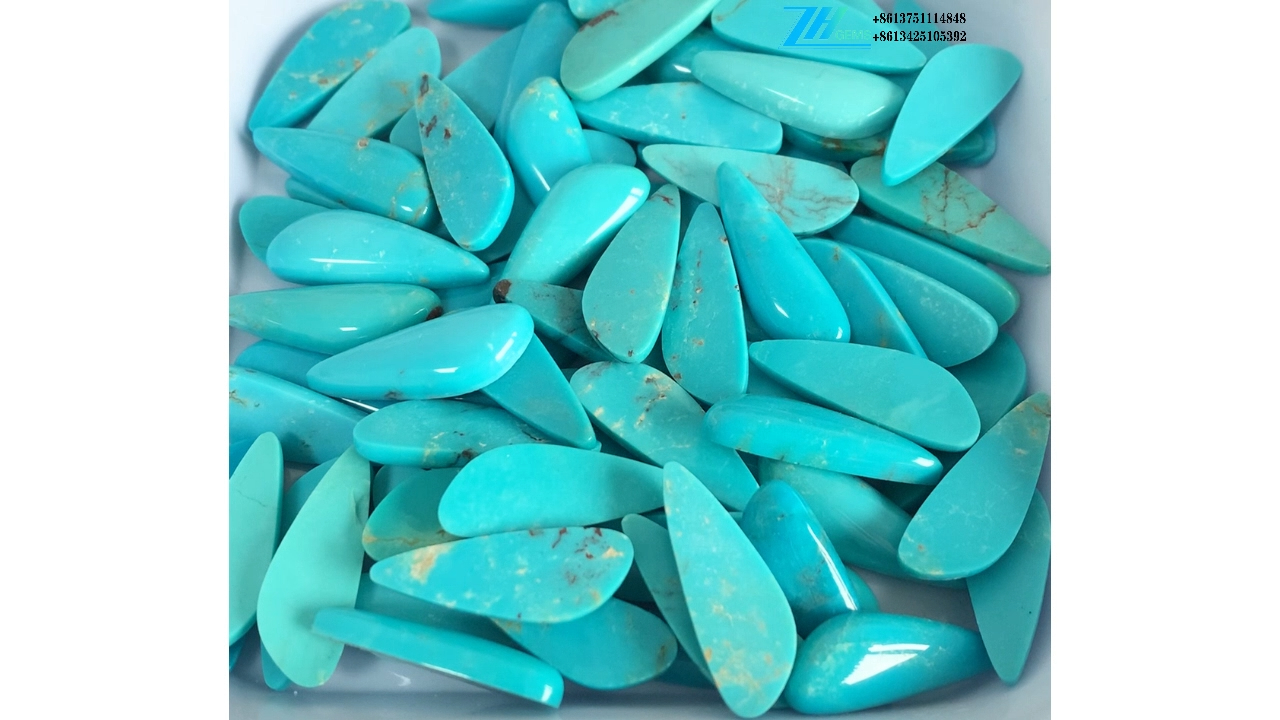 Natural blue Turquoise cab Loose Stone Turquoise jewelry Natural Turquoise oval 9