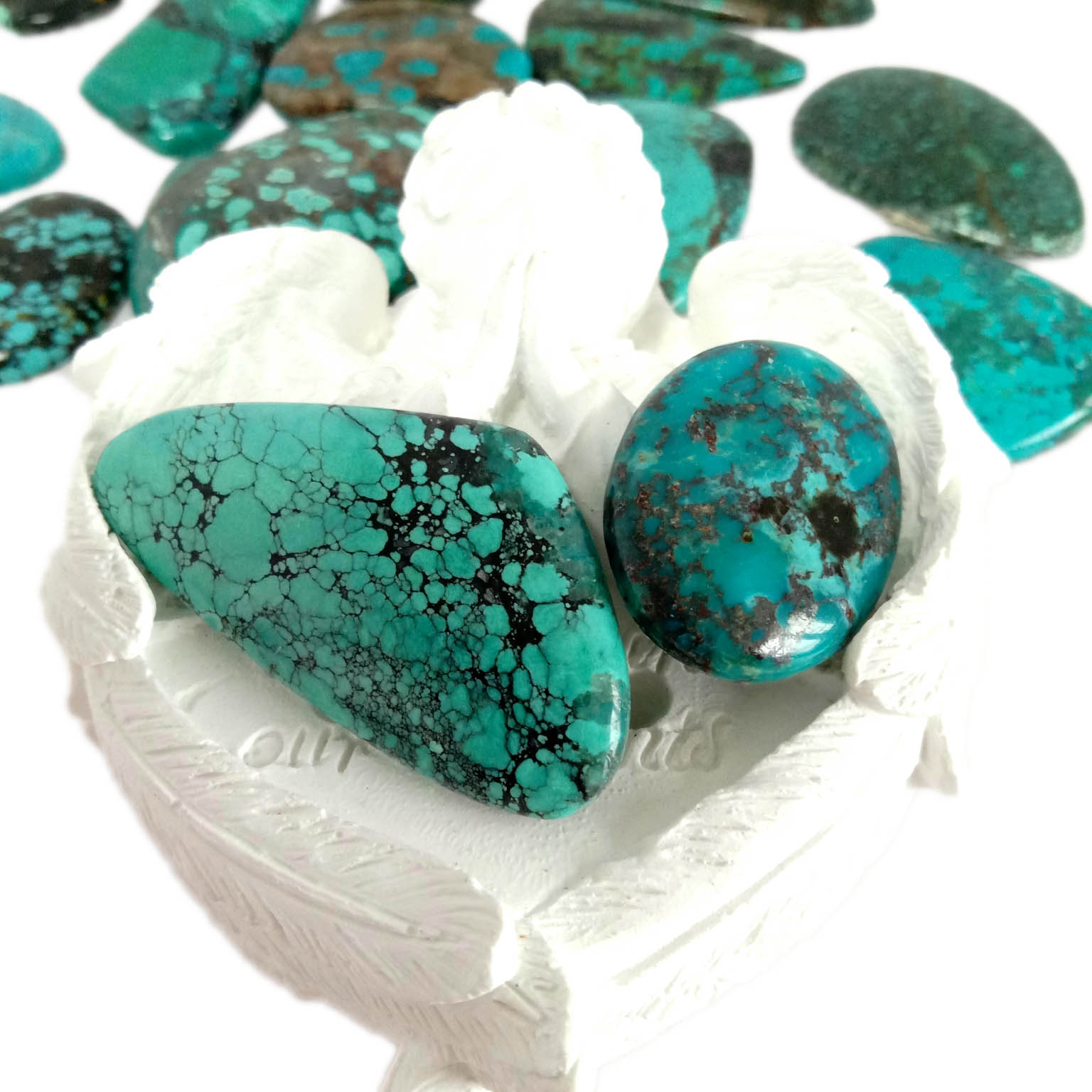 Natural Turquoise Oval Shape Calibrated Cabochon Available gemstone making Jewelry 15