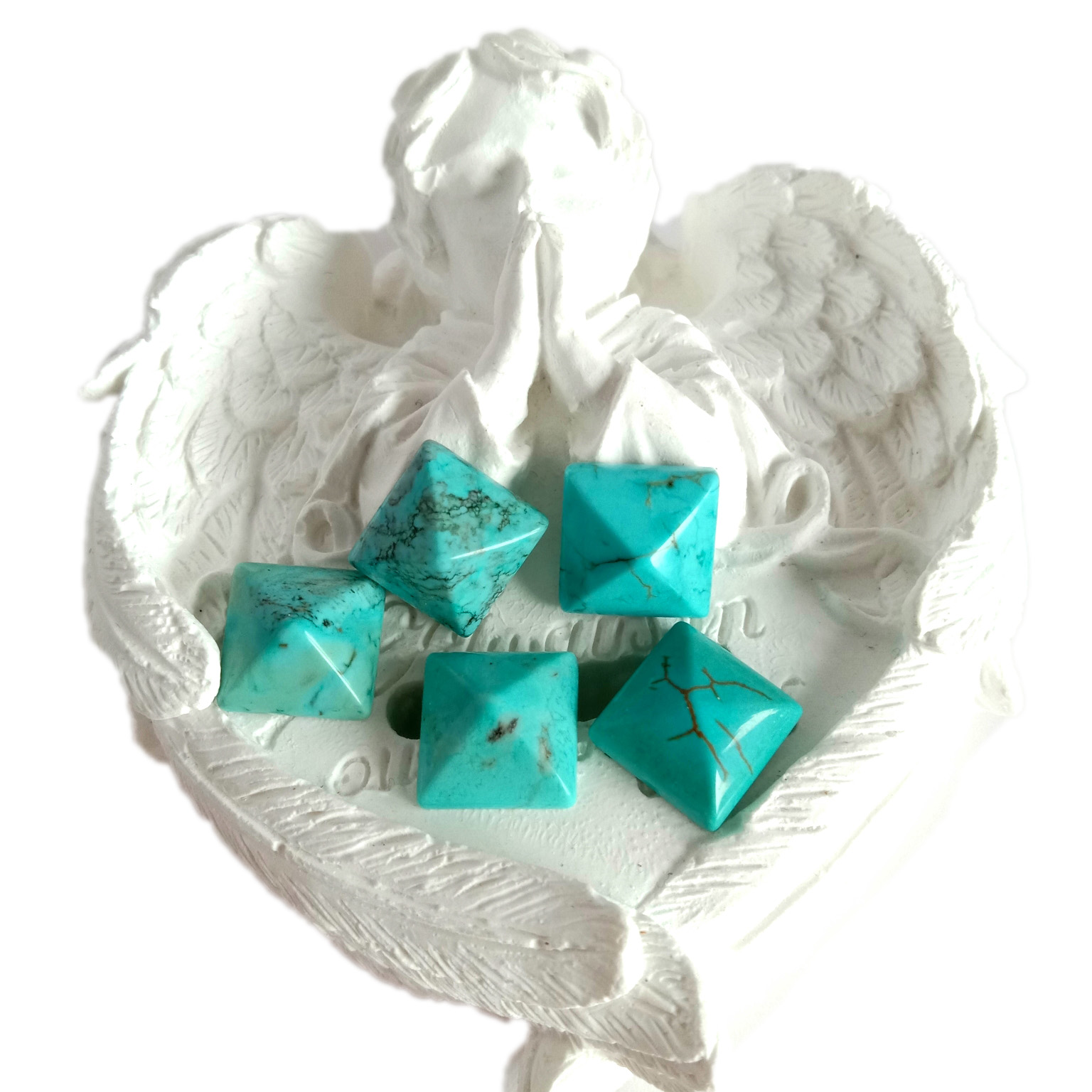 Aqua Turquoise 8X8mm Gemstone Turquoise Cabochon Natural Stone 15