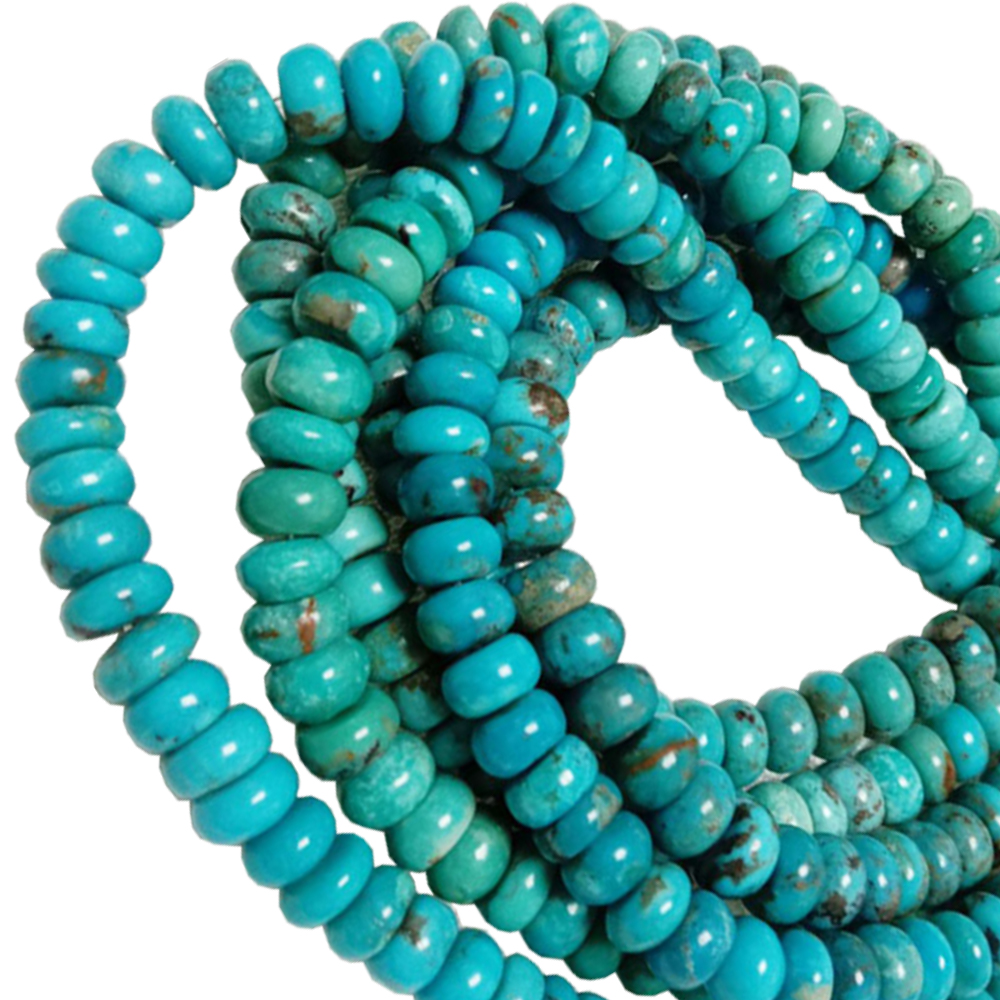Tirkizne perle Rondelle& tirkiz Abacus perle nakit 18