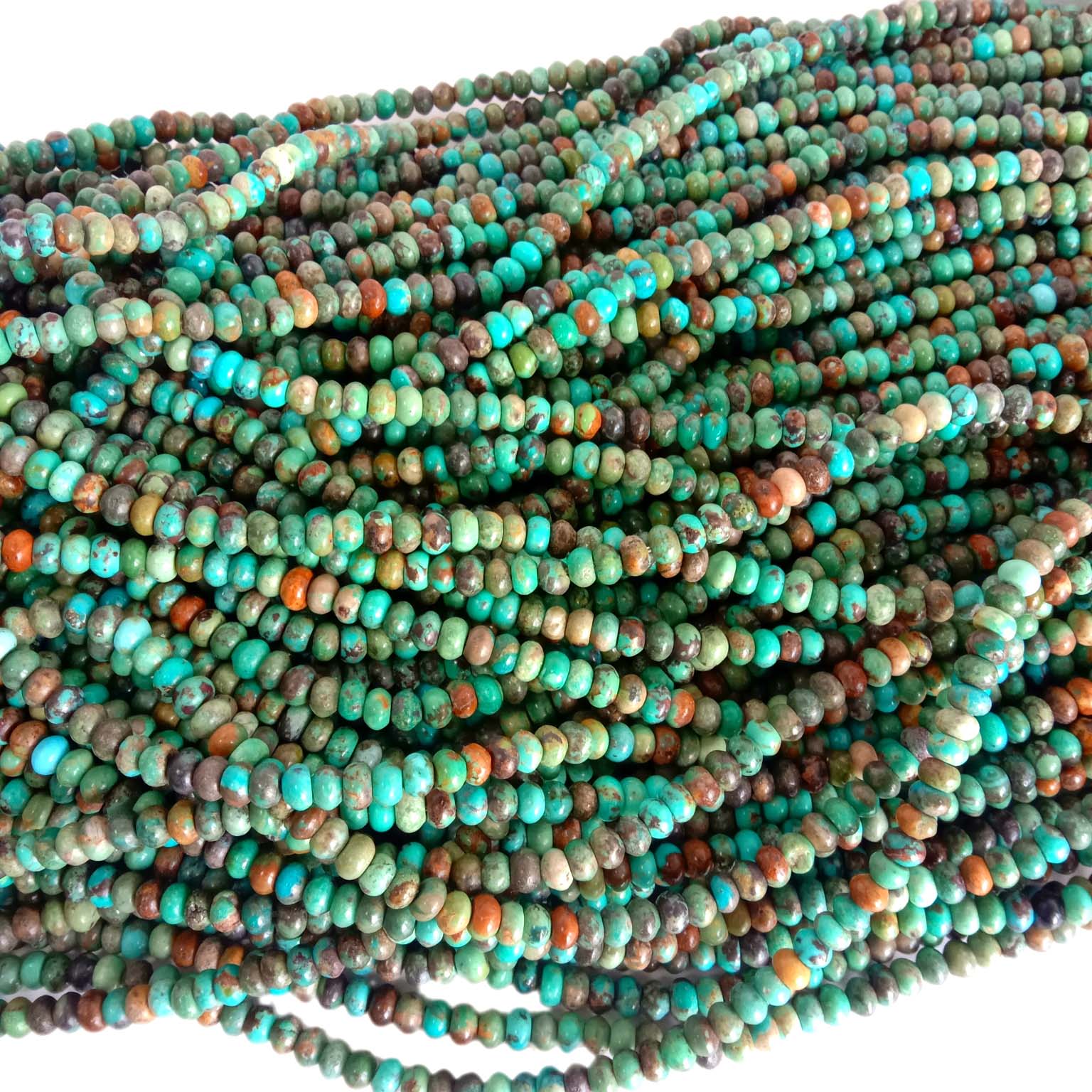 Turquoise Rondelle Energy Healing 16inch  Gemstone Loose Beads Necklace Jewelry Making Design 18
