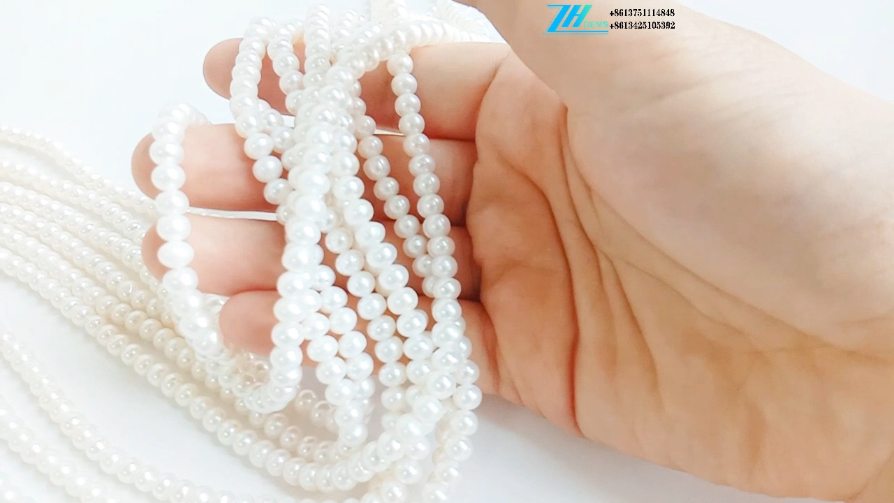 Natural yellow Pearl Hands Necklace Valentine's Day Gift 8