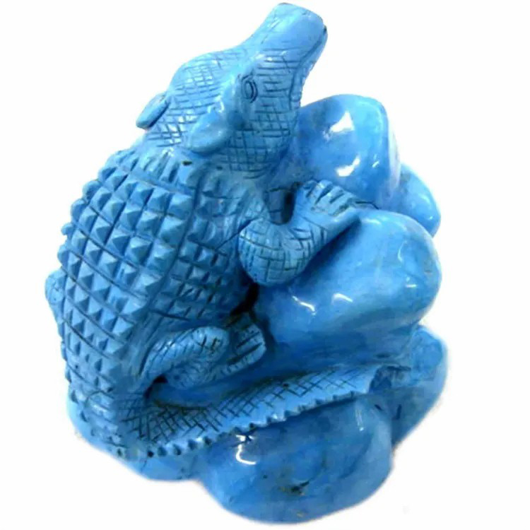 Ainmhidhean Dùthchasach Ameireaganach dearbhte beathaichean snaighte turquoise grìogagan Navajo fìor bheathach clach-ghràin air a chruachadh 2