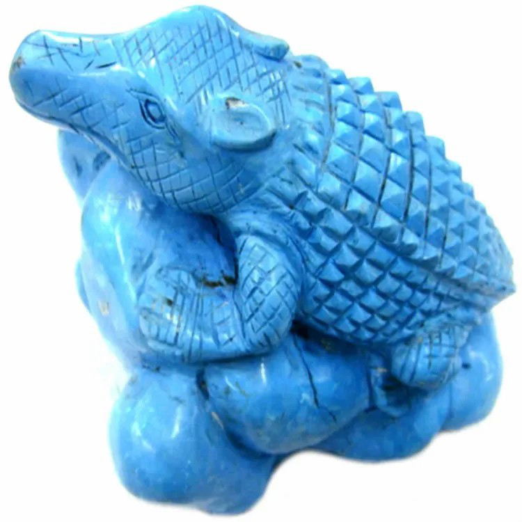 Ainmhidhean Dùthchasach Ameireaganach dearbhte beathaichean snaighte turquoise grìogagan Navajo fìor bheathach clach-ghràin air a chruachadh 4