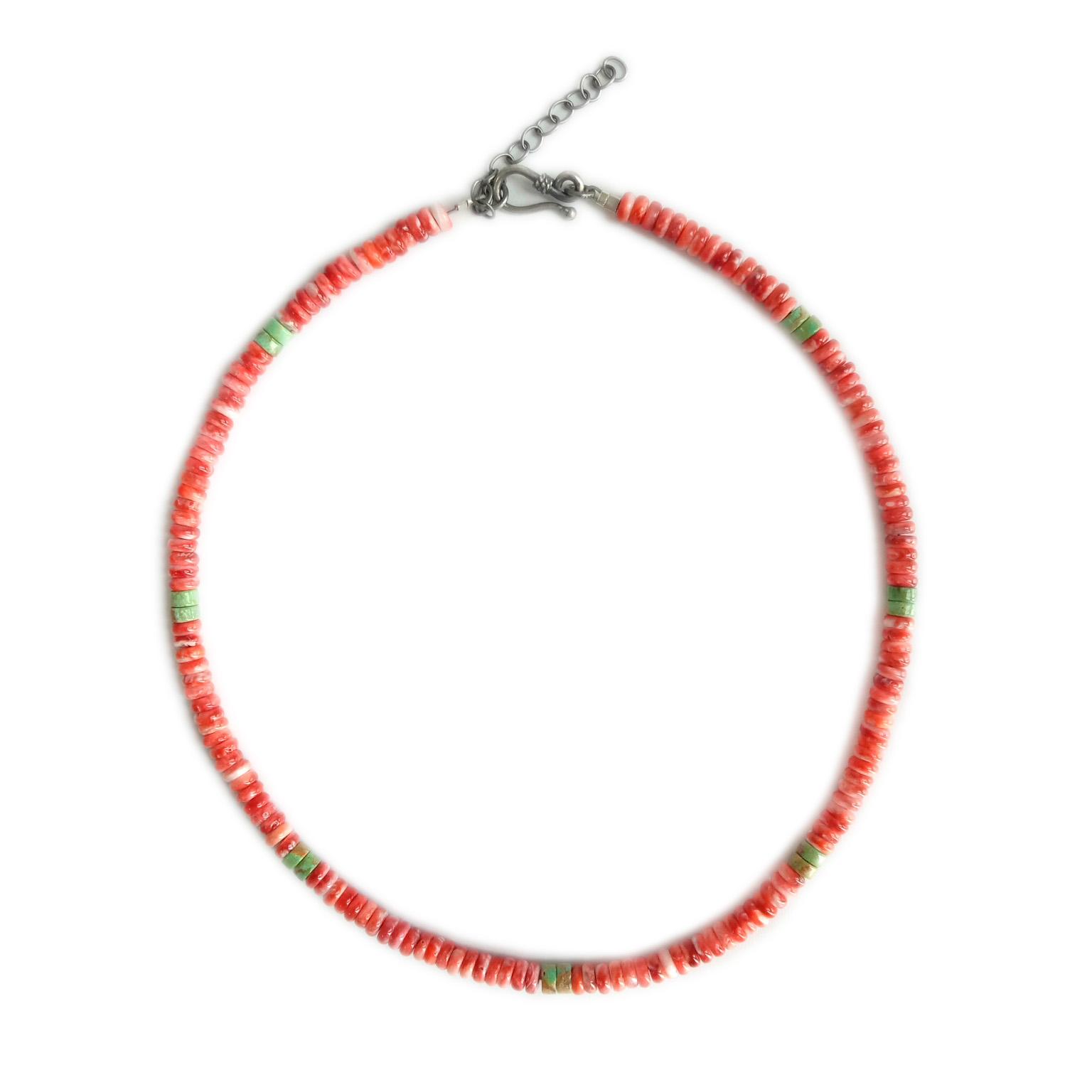 Təbii tikanlı istiridyə mavi firuzəyi hamar boncuklar 16 düym uzun keyfiyyətli muncuqlar 14