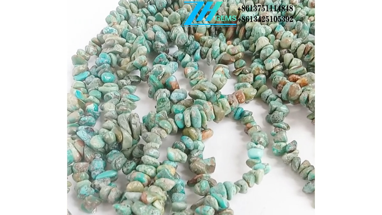 Turquoise nugets Manik-manik Batu Permata Berharga Pirus alami 12