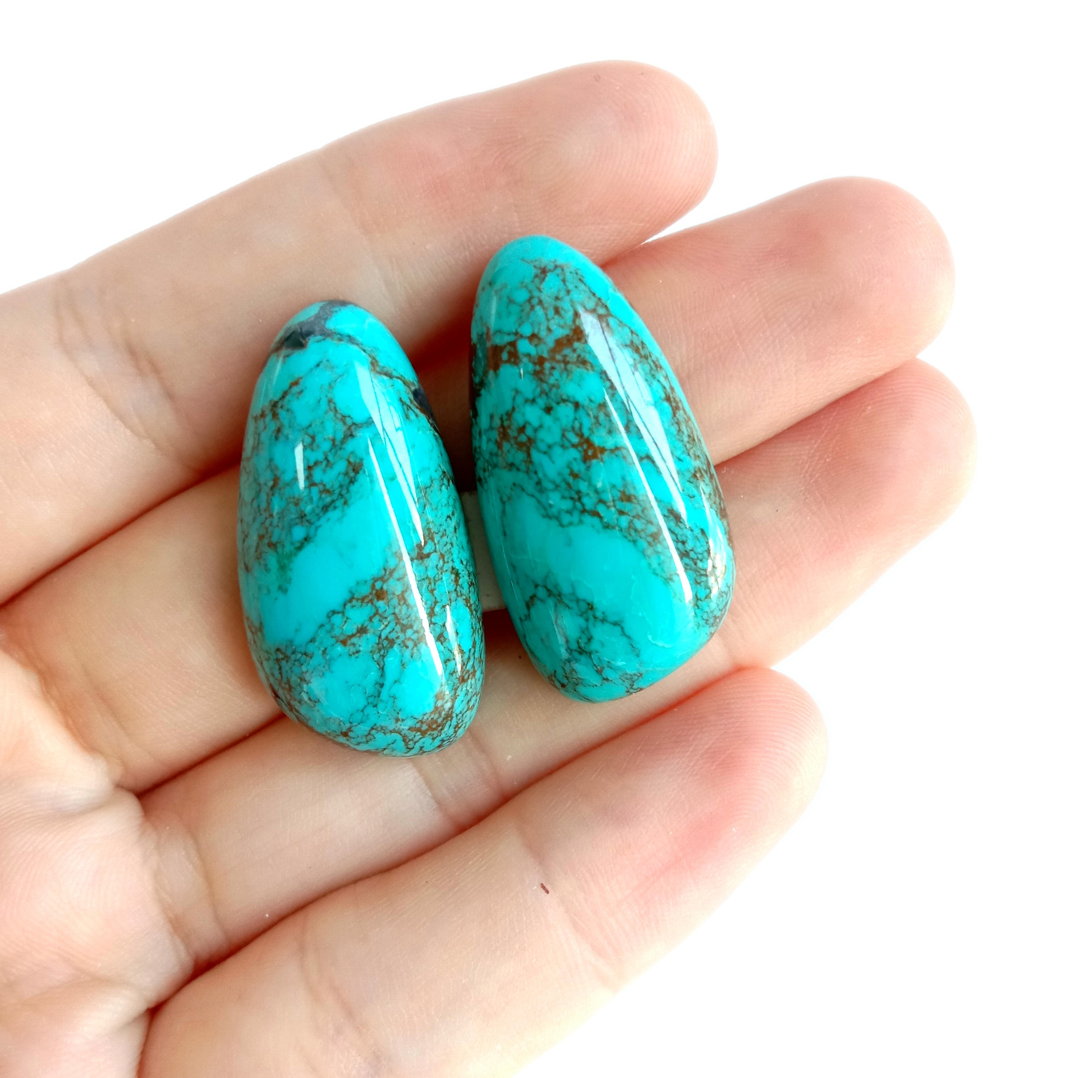 Turquoise Cabochon Oval Gemstone Cabochon Calibrated Blue Stone Turquoise Jewelry 14