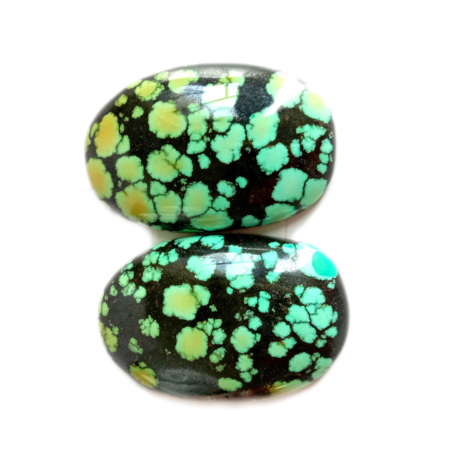 Prirodni tirkizno plavi kabošon, labavi dragi kamen Ručno izrađen od tirkiznog kabošona 15