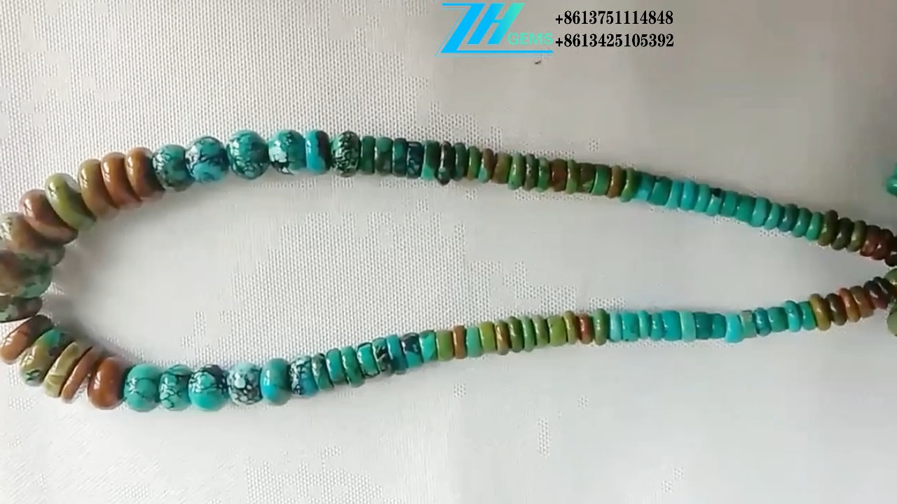 Bulat Batu Permata Turquoise Asli 100% Asli 12