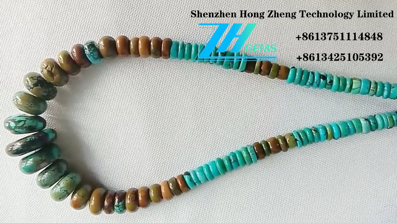 Alami Afrika Turquoise Gemstone Kelas AAA Babak Leupas 12