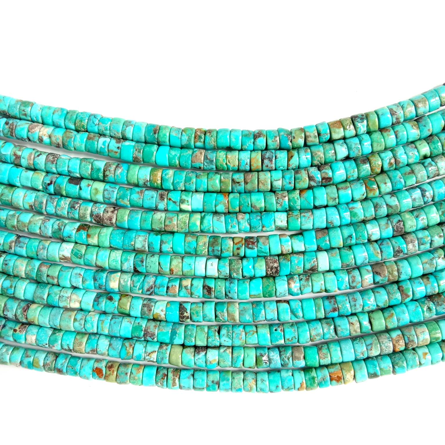 Türkiz Heishi Beads kék valódi természetesen Drágakő Türkiz ékszerkészítés 18