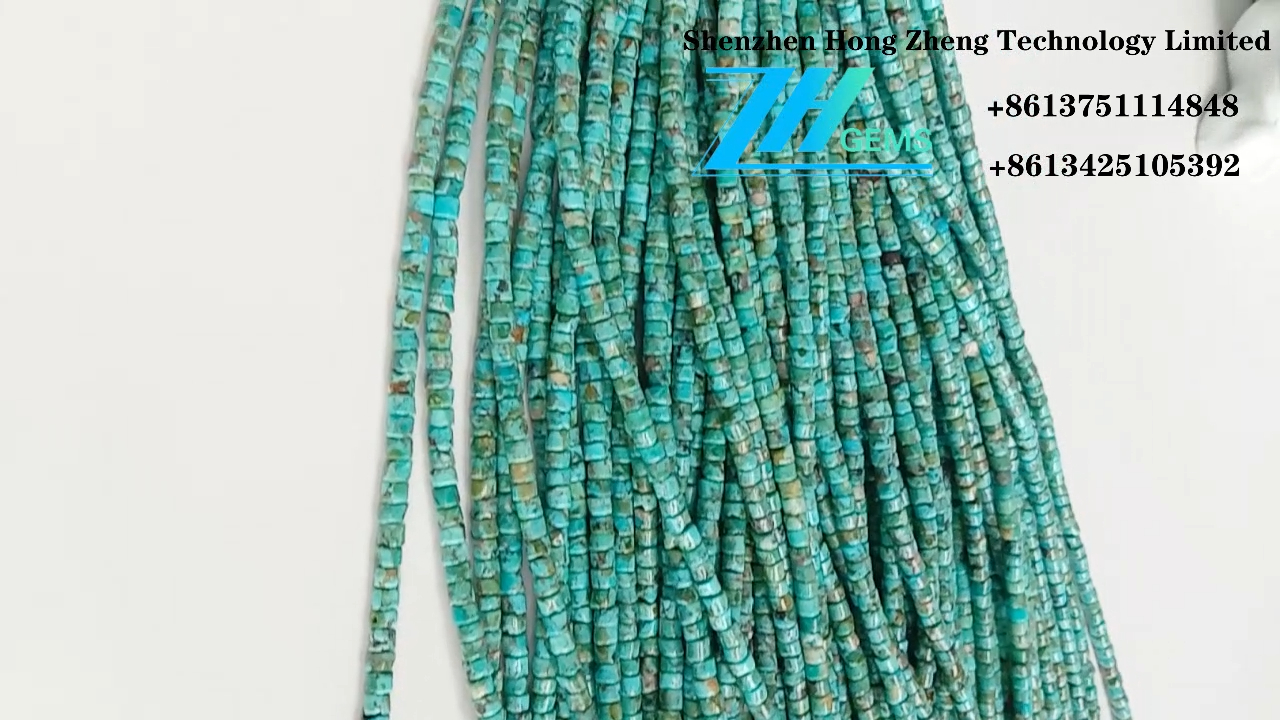 Natural Turquoise heishi 4mm beads Gemstone Precious Stones 12