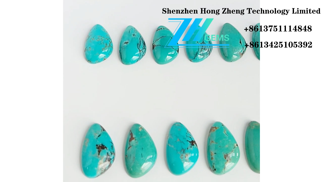 Natural Gemstone Turquoise Cabochon 21.5*13*4.5mm puru 9