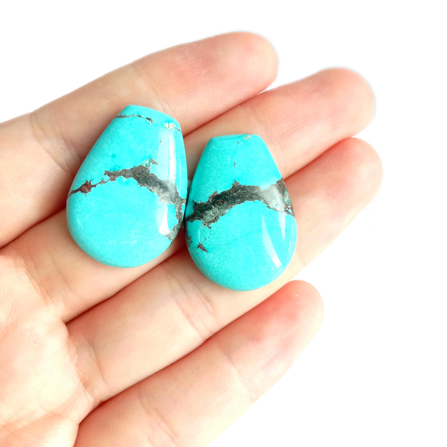 Lejoe la majoe Cabochon Turquoise Cabochon Size12-30mm blue Turquoise 15