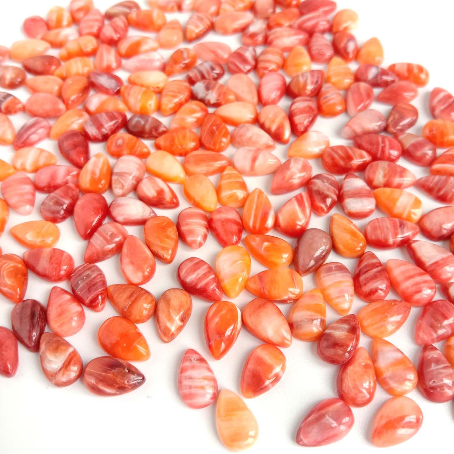 Natura Spina ostro Gemo Kabuŝo Dorna ostro oranĝo farante juvelojn 14