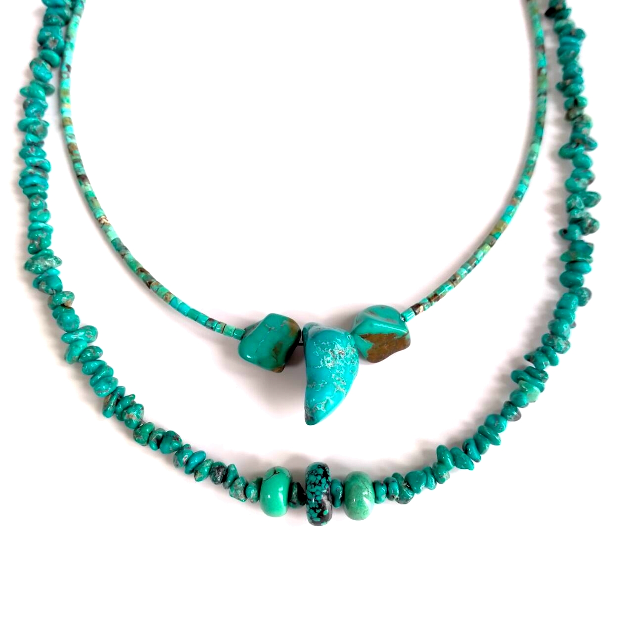 ត្បូងធម្មជាតិ ត្បូងទទឹមដ៏មានតម្លៃ ធ្វើដោយដៃ 925 ប្រាក់ Sterling Turquoise ធ្វើគ្រឿងអលង្ការ 15