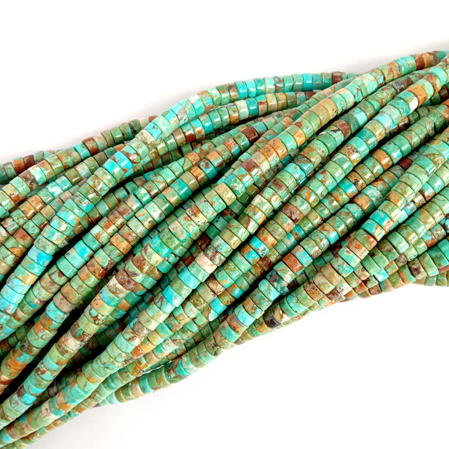 Prirodne tirkizne Heishi perle Dragi kamen Tirkizne heishi redovite perle za izradu nakita 18