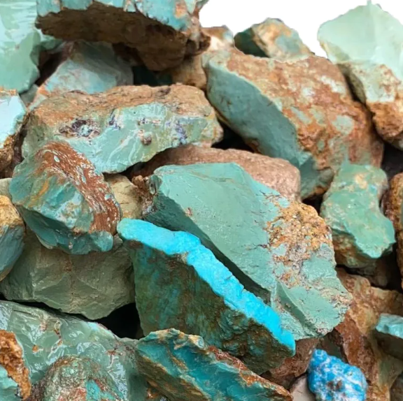 100% Naturale Rough Turchese Materiale Turchese Materiale per Cutting 2