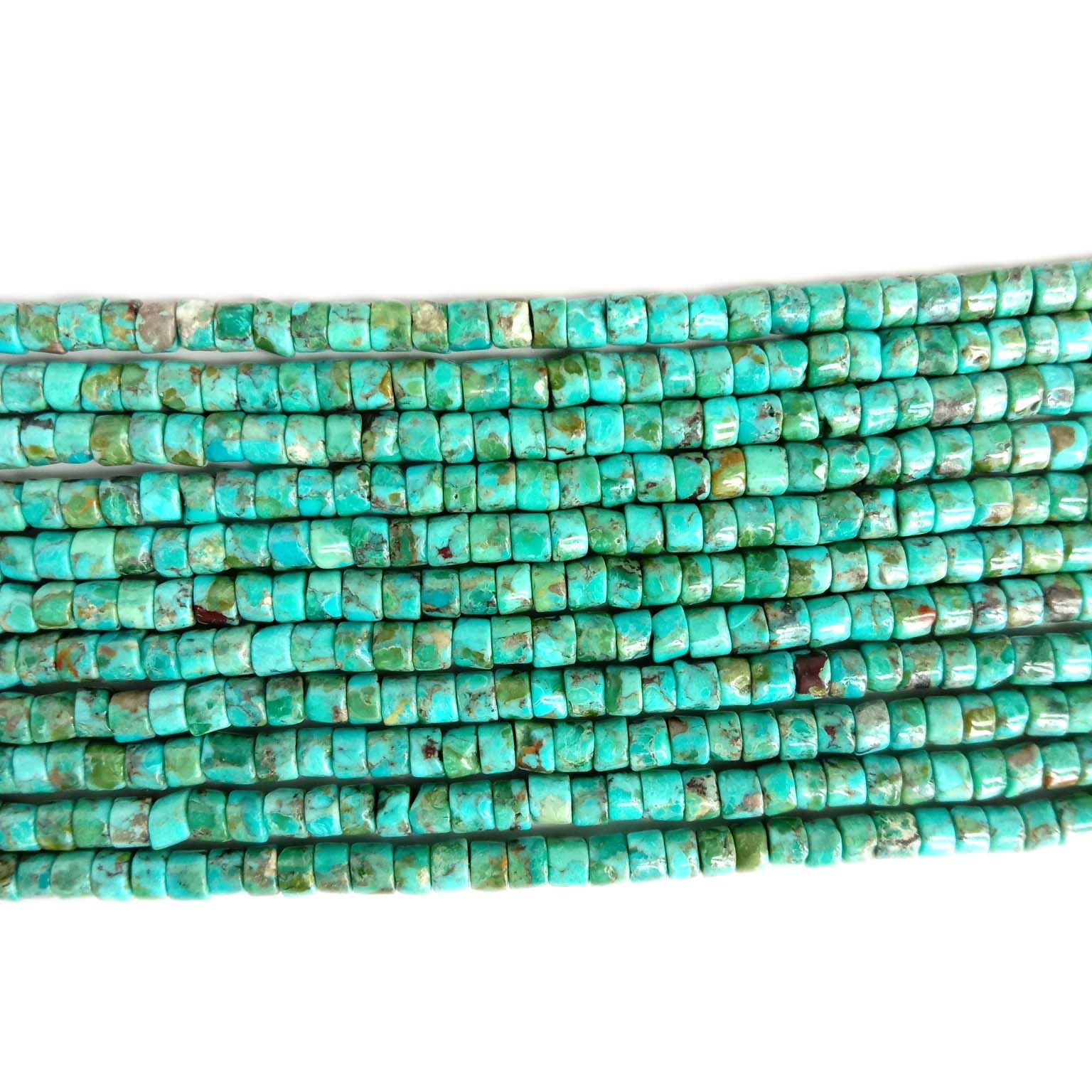 Prirodni tirkizni heishi dragi kamen Ručno izrađeni nakit tirkizni heishi 18