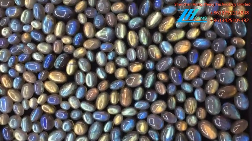 Labradorite Oval Cabochon Lot Blue Flash Labradorite Loose 8