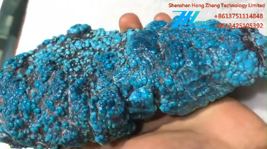 അസംസ്കൃത ടർക്കോയ്സ് പരുക്കൻ മെറ്റീരിയൽ 100% പ്രകൃതിദത്തമാണ് 9