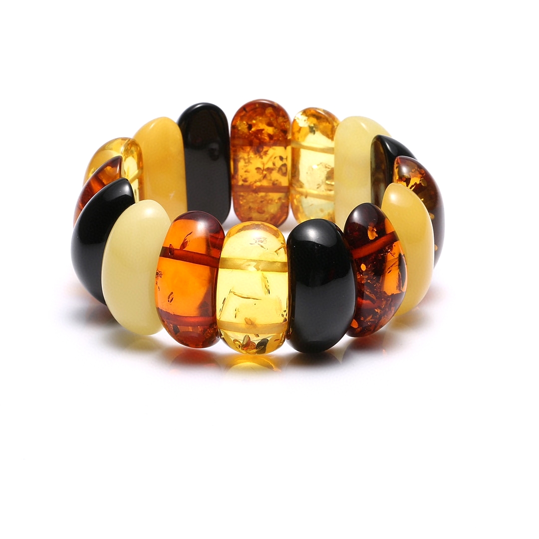 Pulsera de ámbar de piedras preciosas naturales Joyas de pulsera de ámbar de piedras preciosas 13