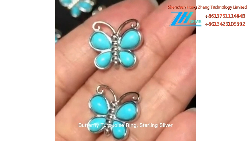 Turkis ørering Precious Stones Boho ørering 925sliver 9