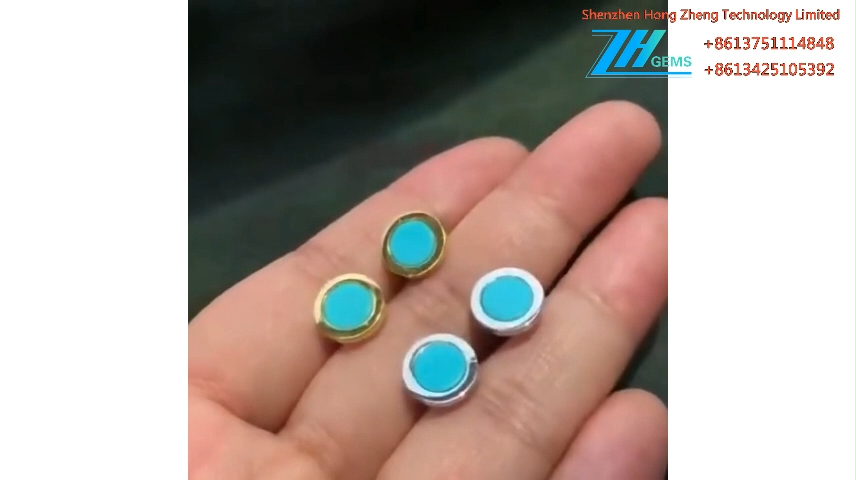 Kohatu whakapaipai turquoise i hanga e te ringa whakakai whakakai tiu 9
