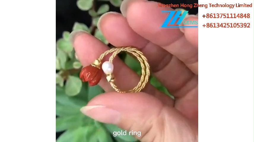 真正的瑪瑙和銀戒指玫瑰寶石戒指 8