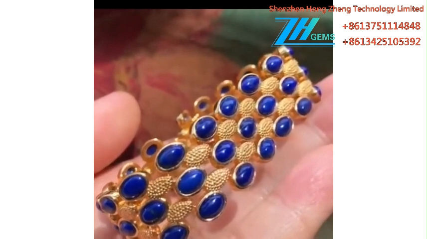 Balance Mental Health Natural lapis lazuli Bangle for Woman 8