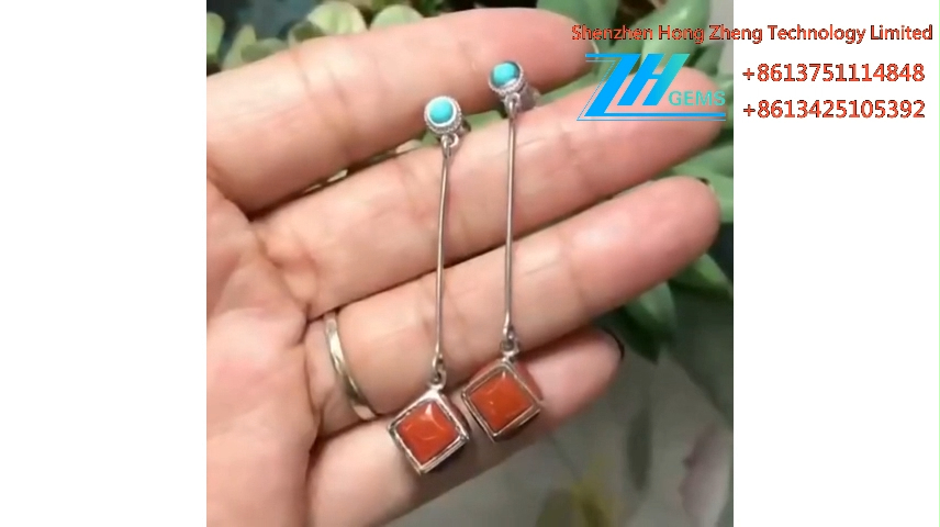 pete zilizotengenezwa kwa mkono na pete ndogo za vito 8