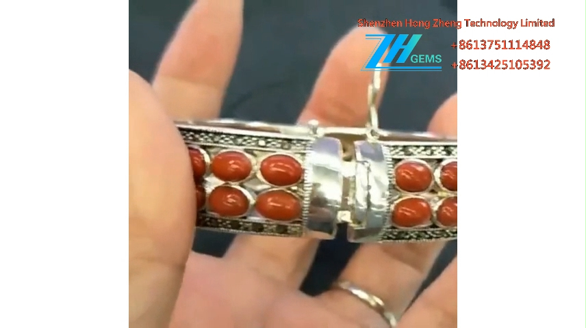 Handmade Bangles Gemstone Bangle Designer Cuff Bracelet 8