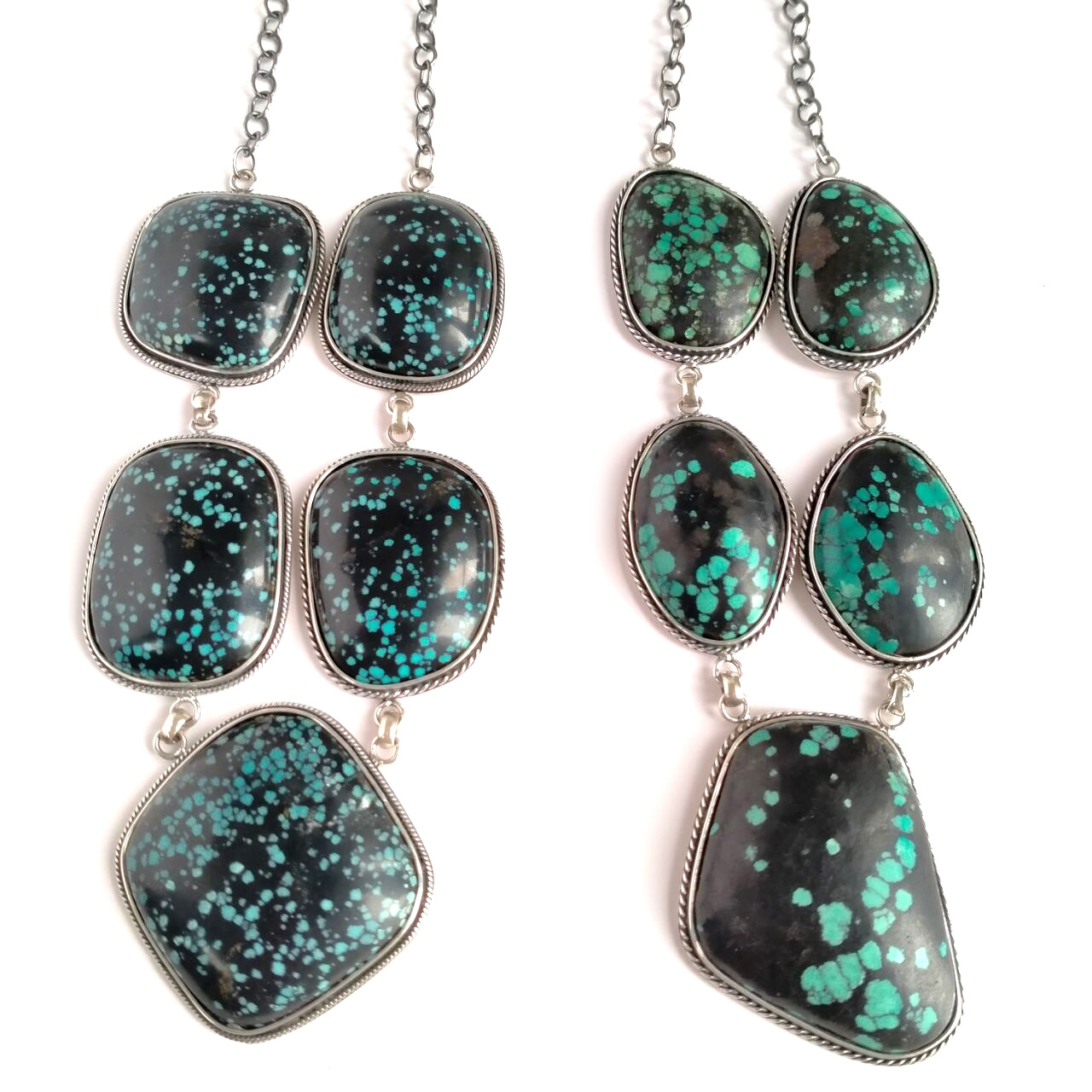 Irregular turquoise necklace Turquoise necklace shell necklace Gift For Women Mother daughter necklace 15