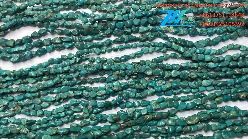 Manik-manik Turquoise Alami Asli Turquoise Halus Kasar 12