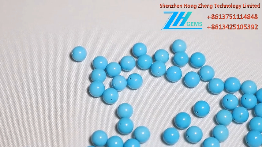 bi rastî Gem wholesale blue Turquoise Beads 12