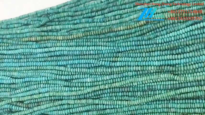 Manik-manik Tabung Turquoise Heishi Beads 4mm biru pirus heishi 12