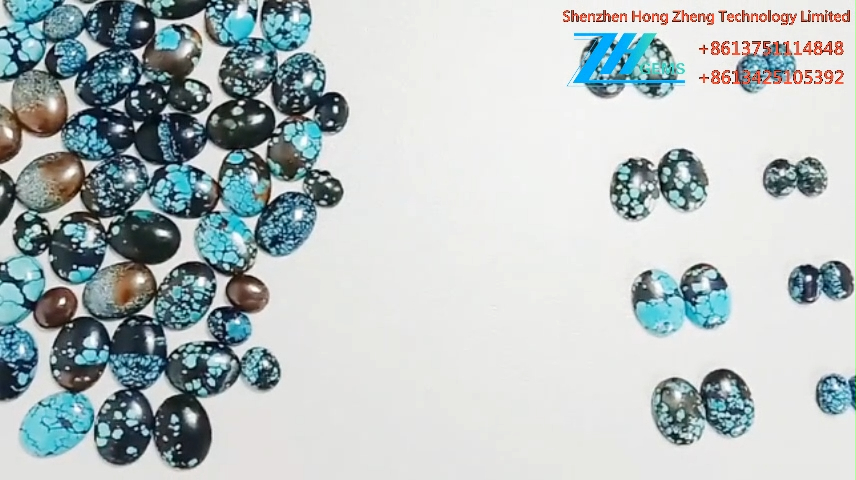 天然圓形鬆散橢圓形正品綠松石 9