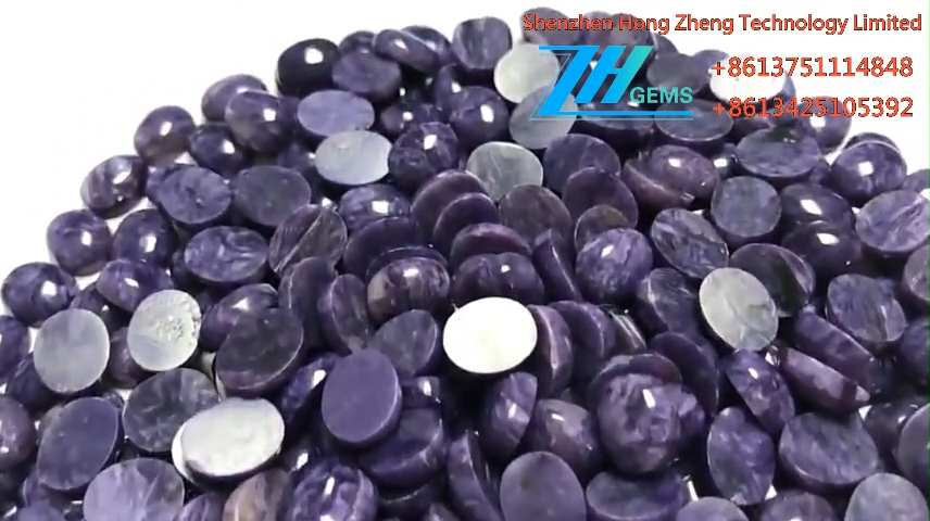 Charoite Cabochon calibrated eleyi ti kabu okuta ofali cabs 8