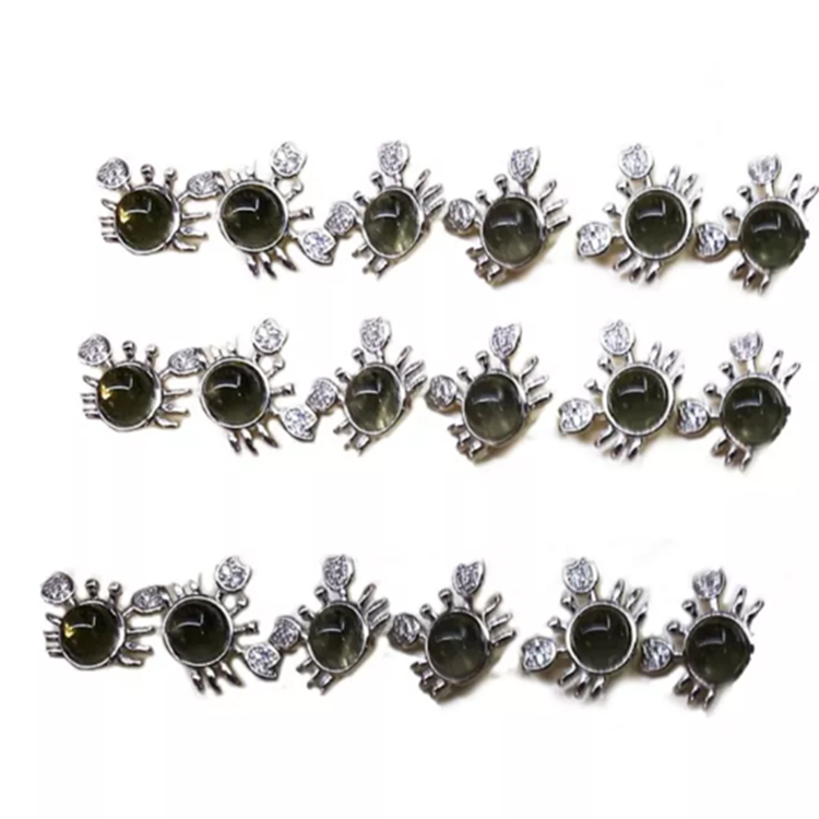 천연 브라질 유령 팬텀 쿼츠 보석 보석 귀걸이 2