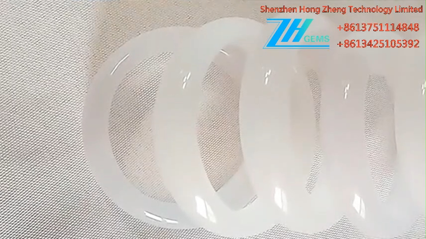 شاوخوا 59mm 89 ګرامه زمرد د قیمتي ډبرو بنګل 100٪ طبیعي 8