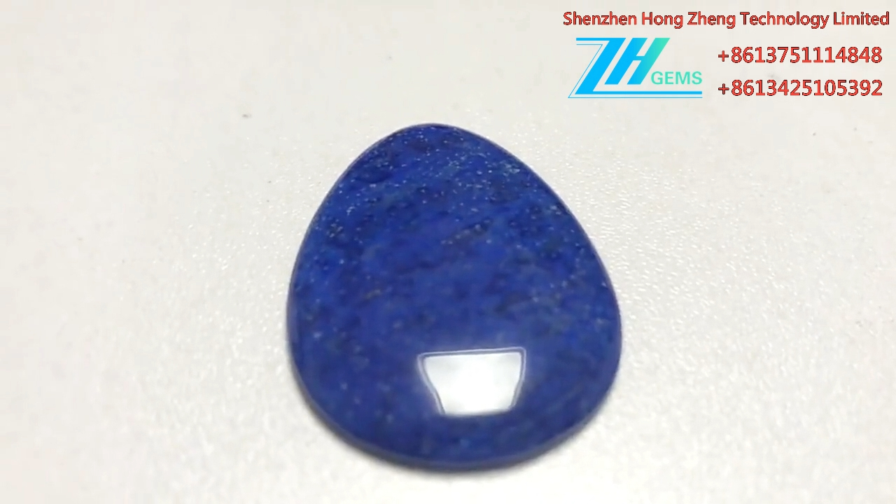 Naturlig Lapis Lazuli Oval Cabochons Flat Back Kalibrert 8