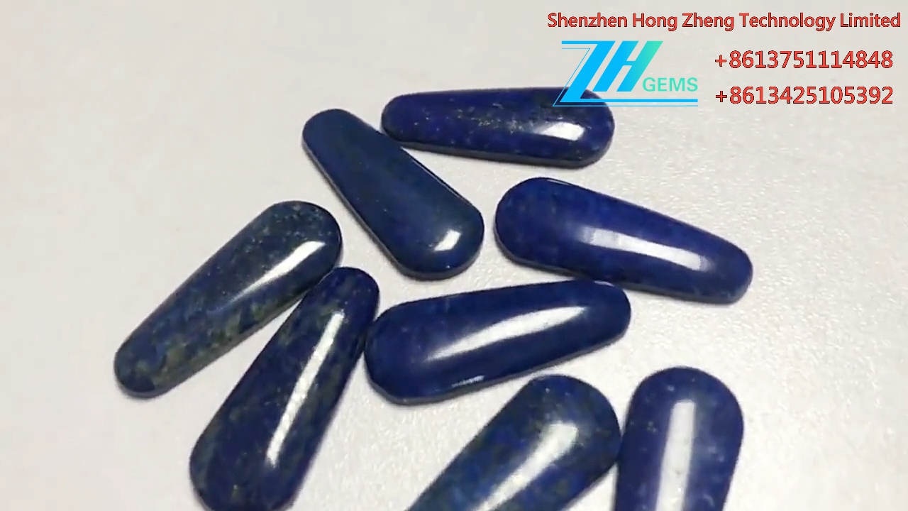 Lapis Lazuli Cabochon Lapis taşı oval şekli takı için 8