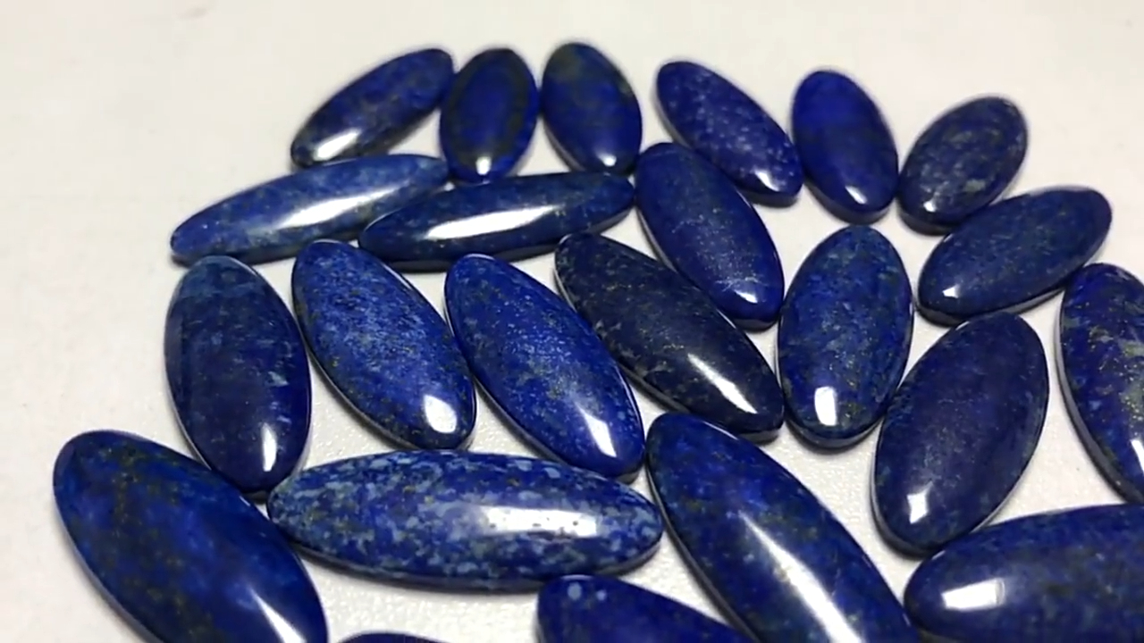 Naturlig Lapis Lazuli edelsten flat rygg lapis lazuli lapis 8