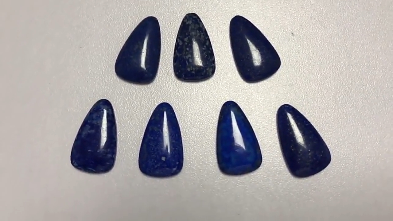 Lapis Lazuli Cabochon د ګاڼو لپاره د لاپیس ډبرې ناک شکل 8
