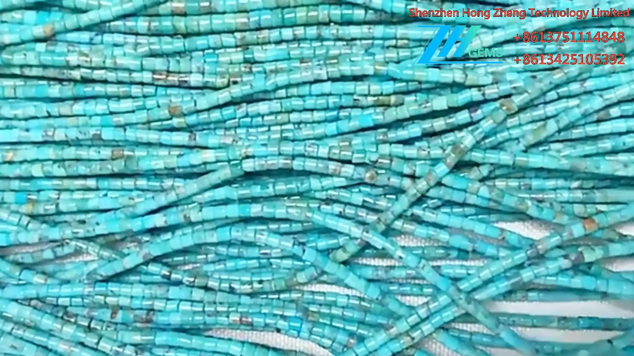 100% All Natural Turquoise Heishi jewelry Rondelle 12